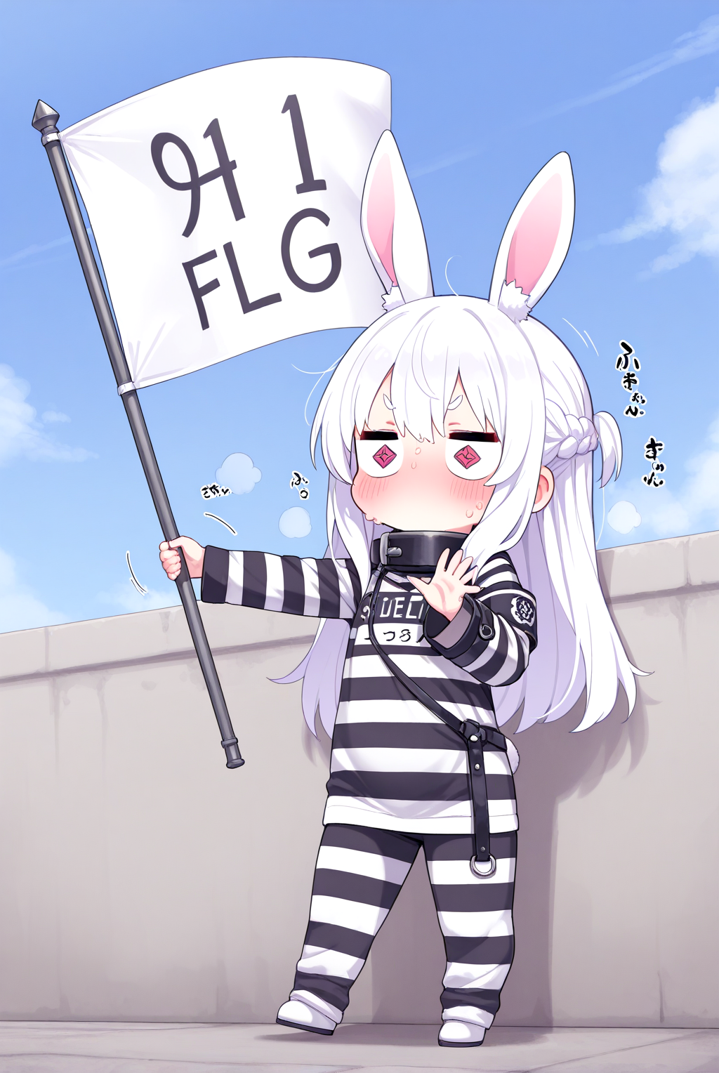 みみちゃんの宿題の応援をするうさぎちゃん！！