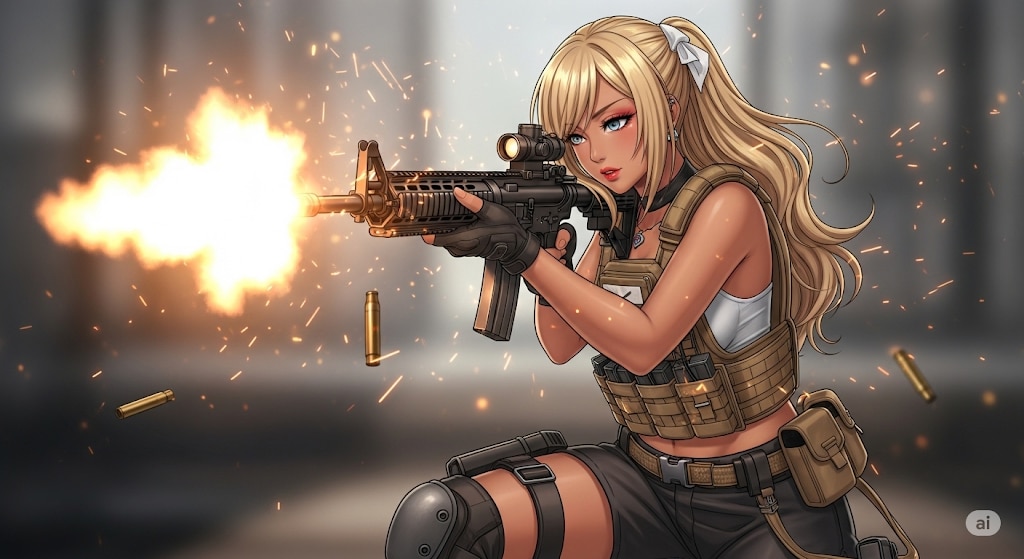 ギャル×傭兵２ | の人気AIイラスト・グラビア