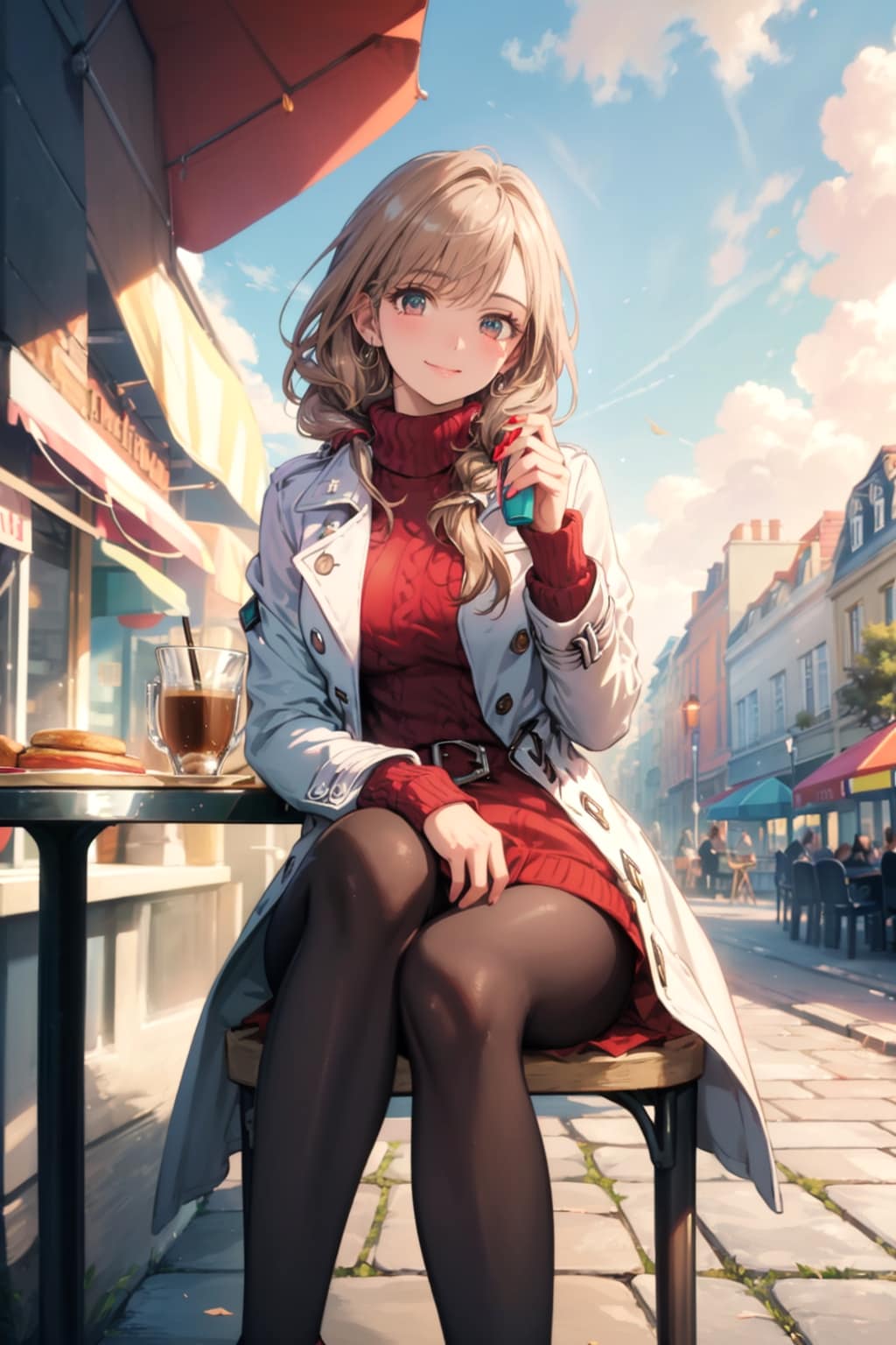 優雅な旅での小休止 | の人気AIイラスト・グラビア