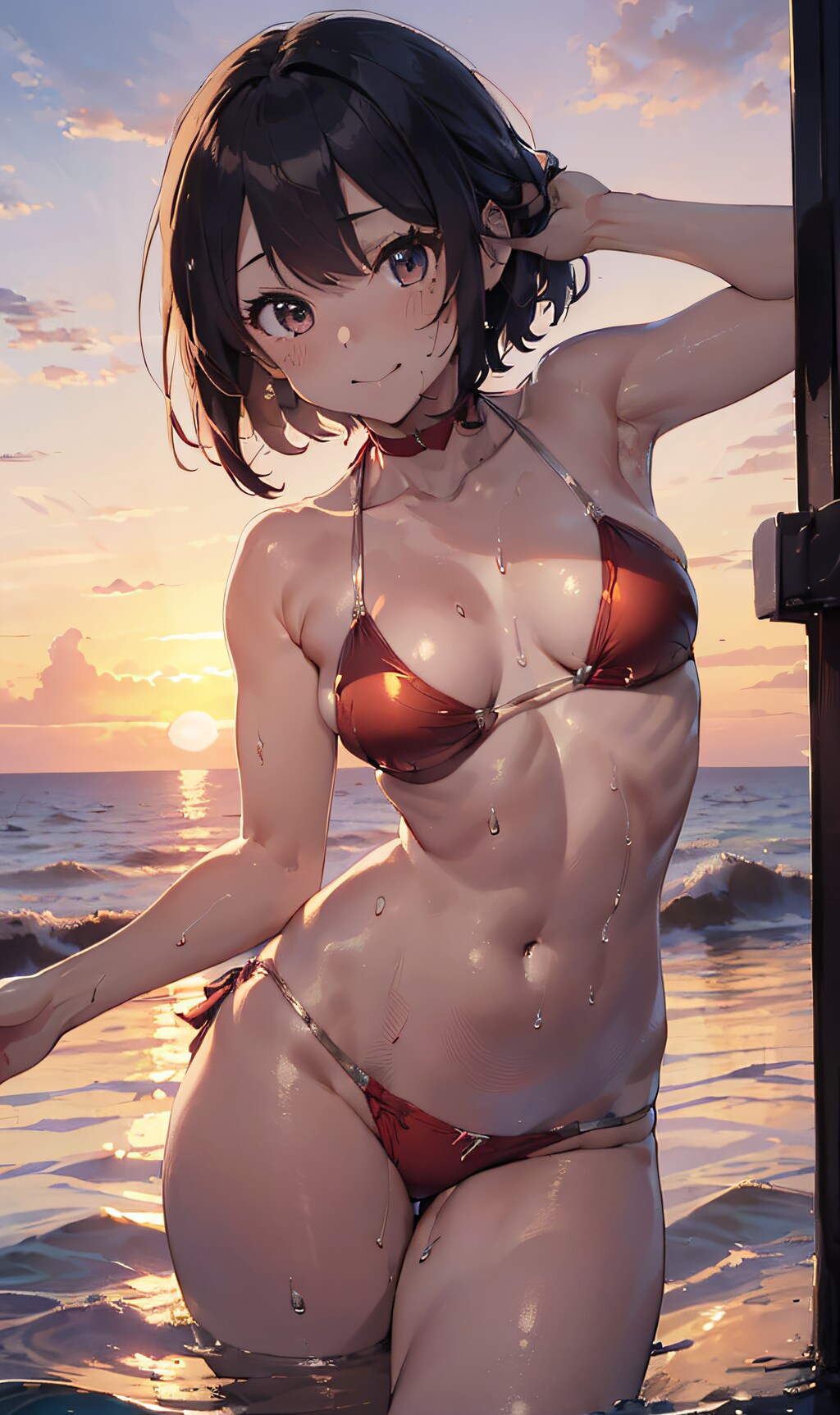 黄昏の海のマーメイド