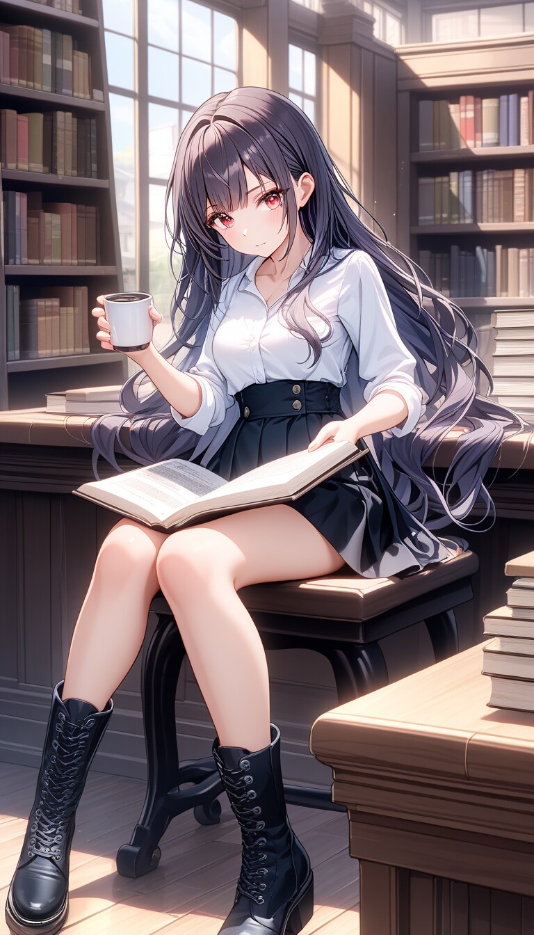 Book & Coffee | の人気AIイラスト・グラビア