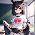 架空ウマ娘・誰もいないl教室で… 2枚目