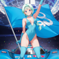 旗を持つベルチェ(レースクイーン風) 2枚目
