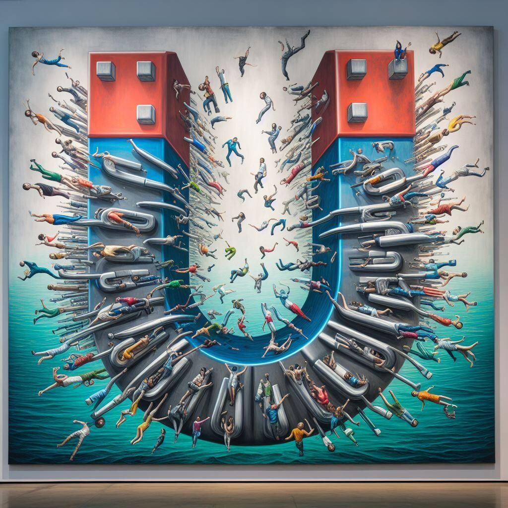 煩悩を引き寄せるU字磁石