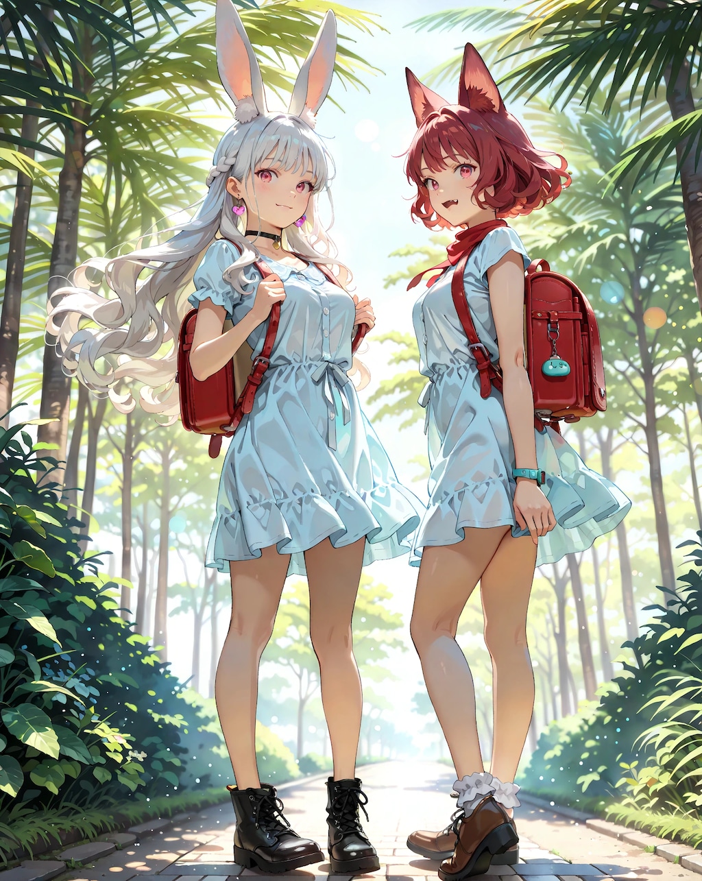 カエデちゃんとエリアーヌちゃんのデュオ