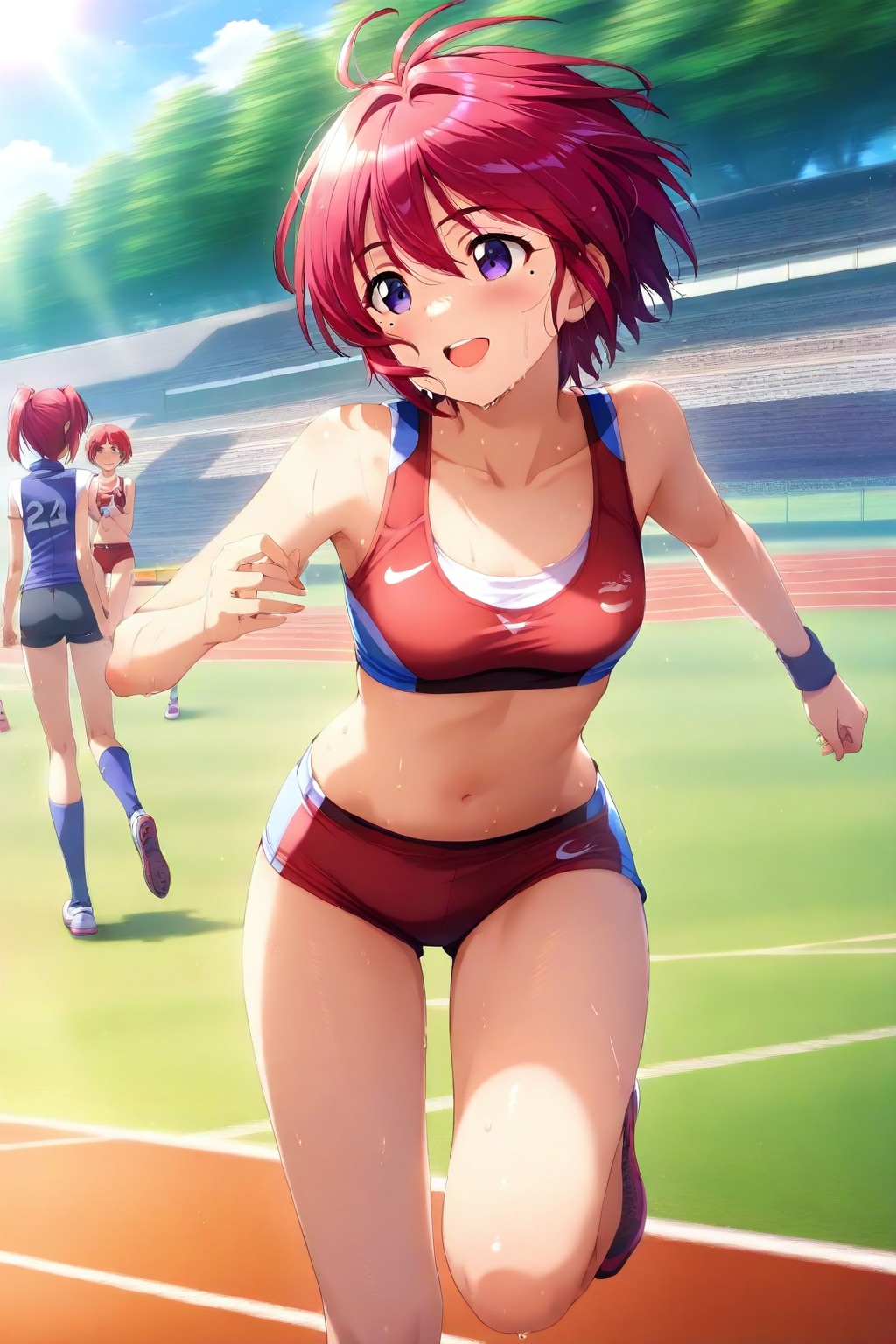 陸上競技大会の光ちゃん🏃‍♀️❤️