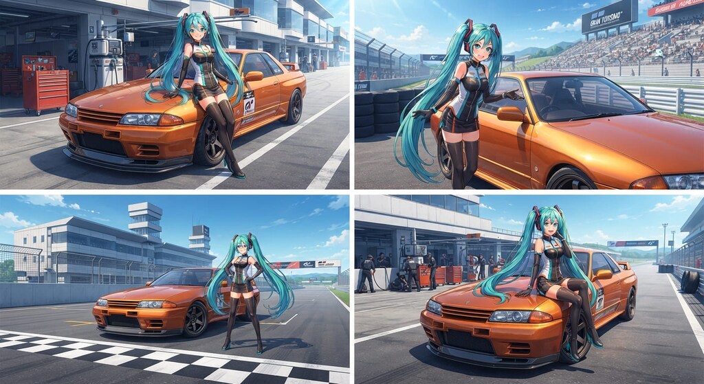初音ミクとR32GT-R