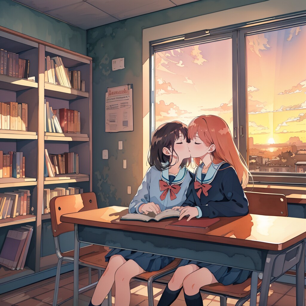 放課後の図書室