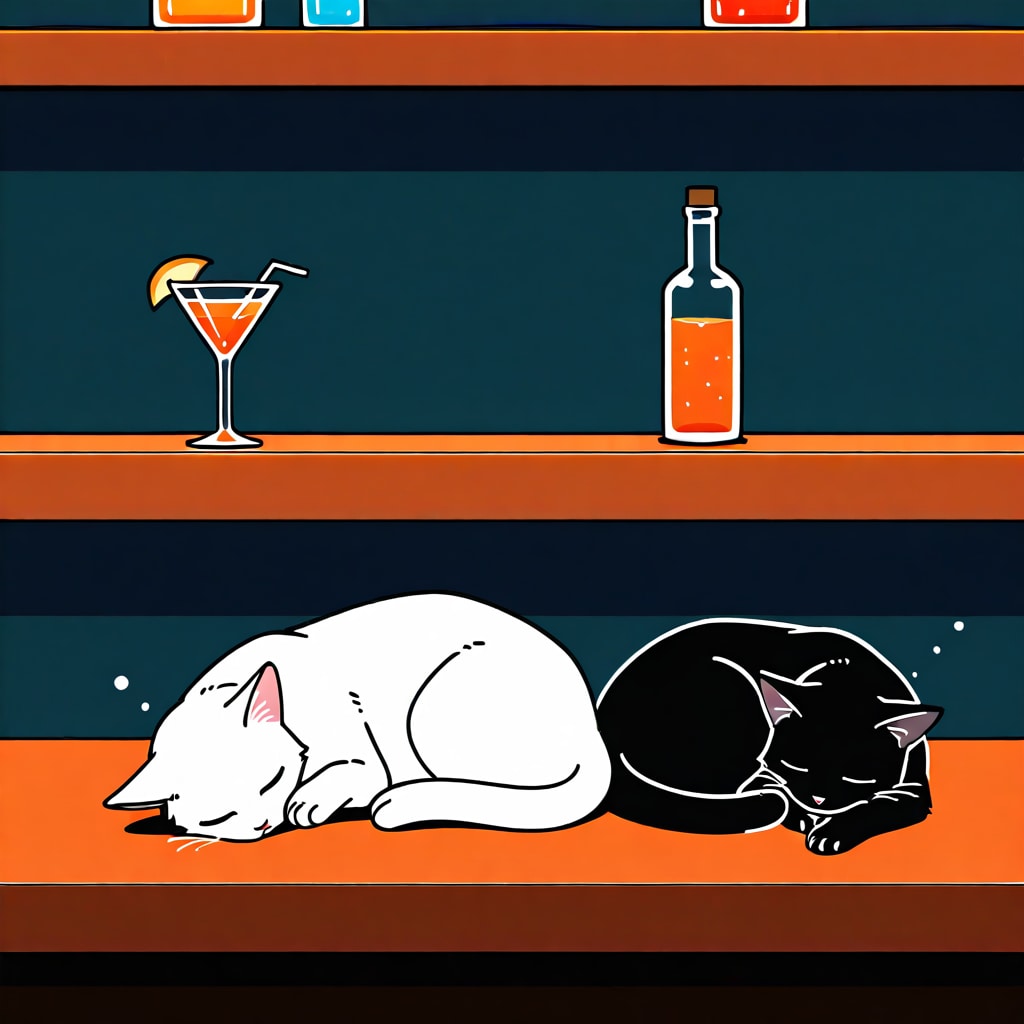 猫バーテンダー・猫客