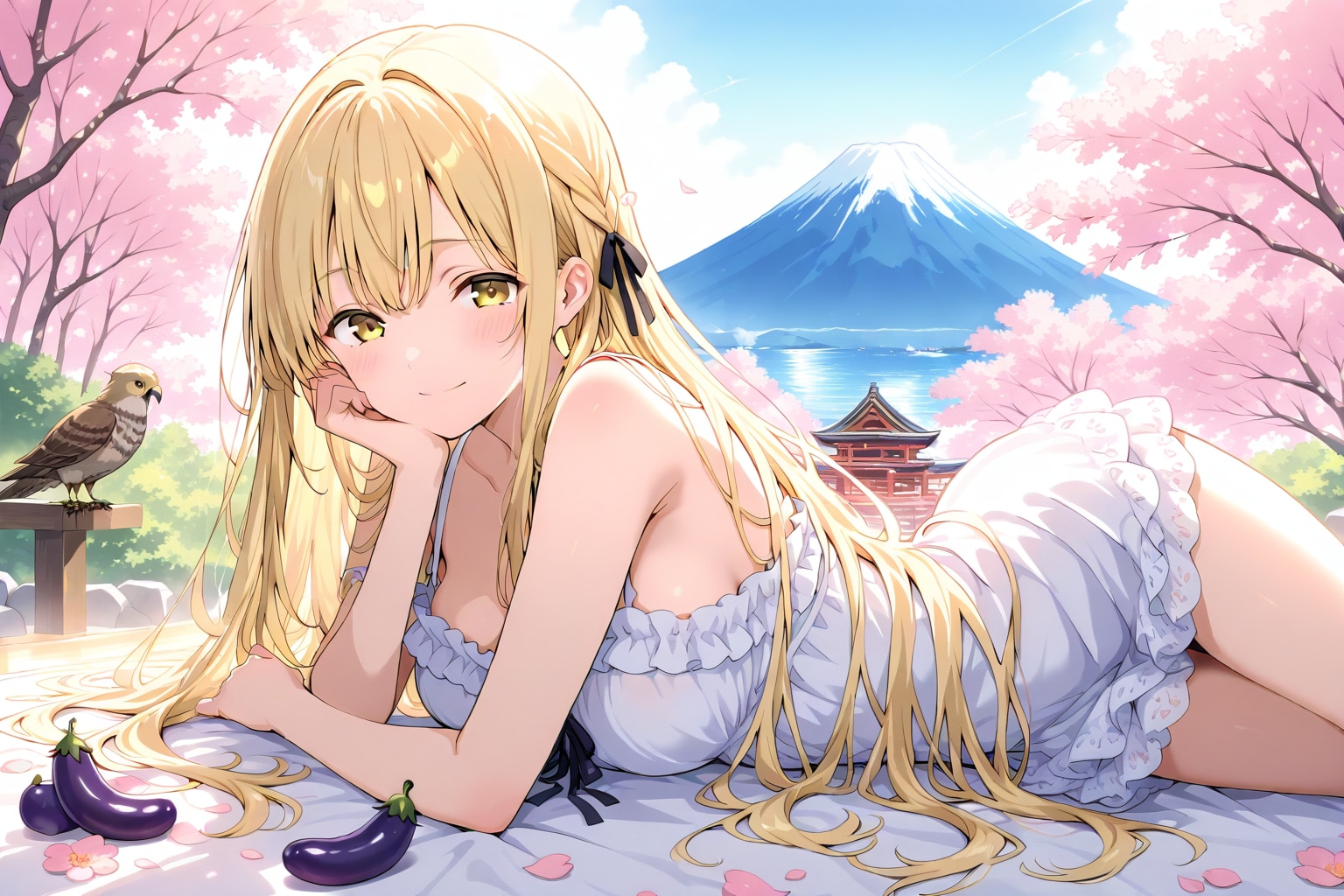 初夢「一富士二鷹三茄子」① | の人気AIイラスト・グラビア