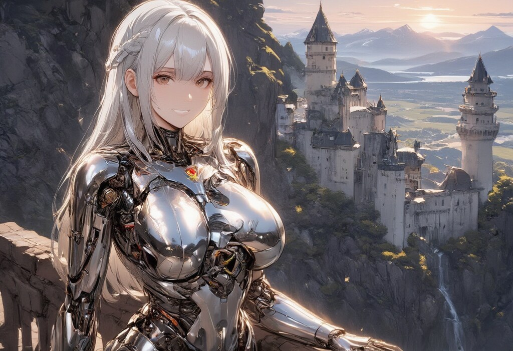 ドイツを観光するメカ子