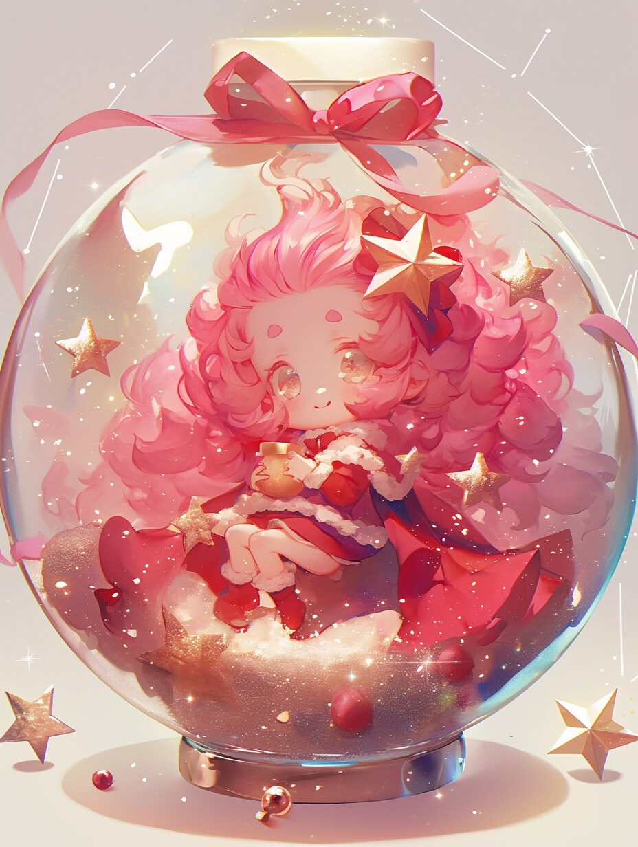 「瓶詰の少女」紅103 | の人気AIイラスト・グラビア