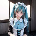 初音ミクです。011_メイド服 9枚目
