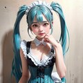 初音ミクです。011_メイド服 8枚目