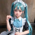 初音ミクです。011_メイド服 12枚目