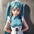 初音ミクです。011_メイド服 6枚目