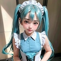初音ミクです。011_メイド服 7枚目