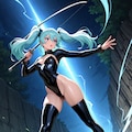 ロックと紫陽花 2枚目