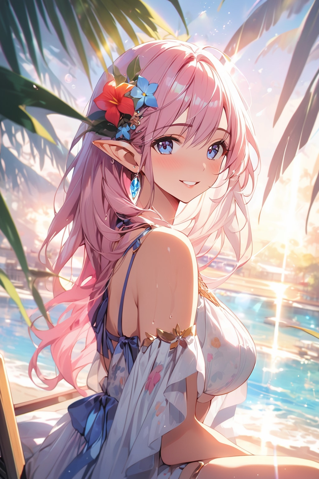 海辺のエルフさん