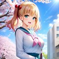 桜と緑セーラー 3枚目