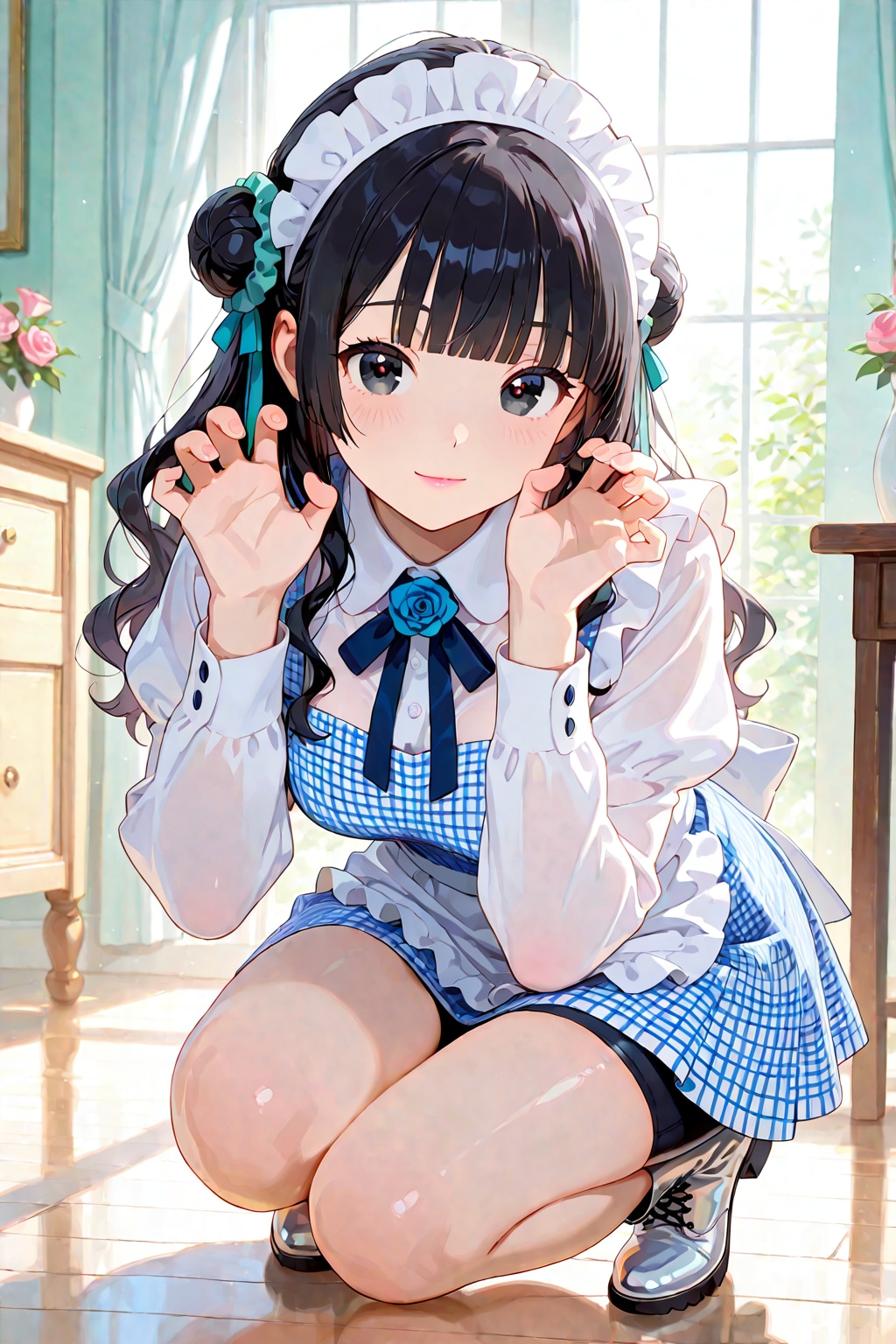 奈穂ちゃん❤️いつもありがとうね❤️お姉ちゃんの新しく覚えたポーズを披露するね❤️………がぉ〜❤️