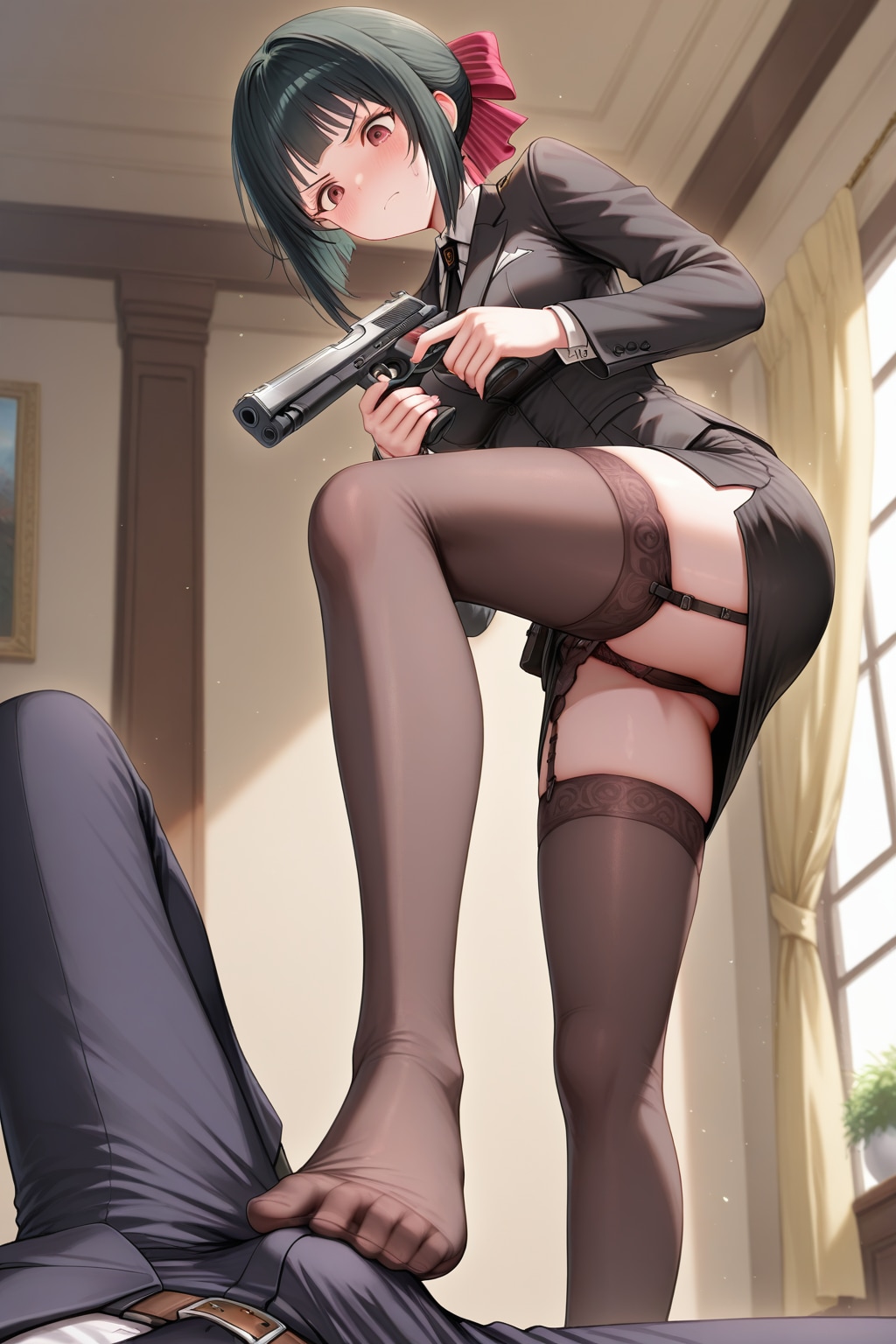 踏みつけ(若干いびつ)