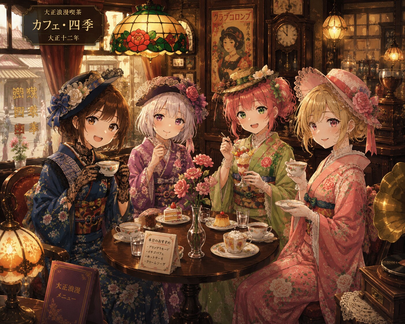 A girls' gathering in the Taisho era | の人気AIイラスト・グラビア