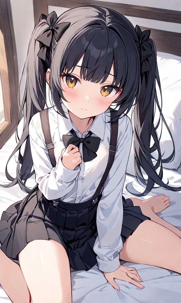 黒髪ロリツインテ