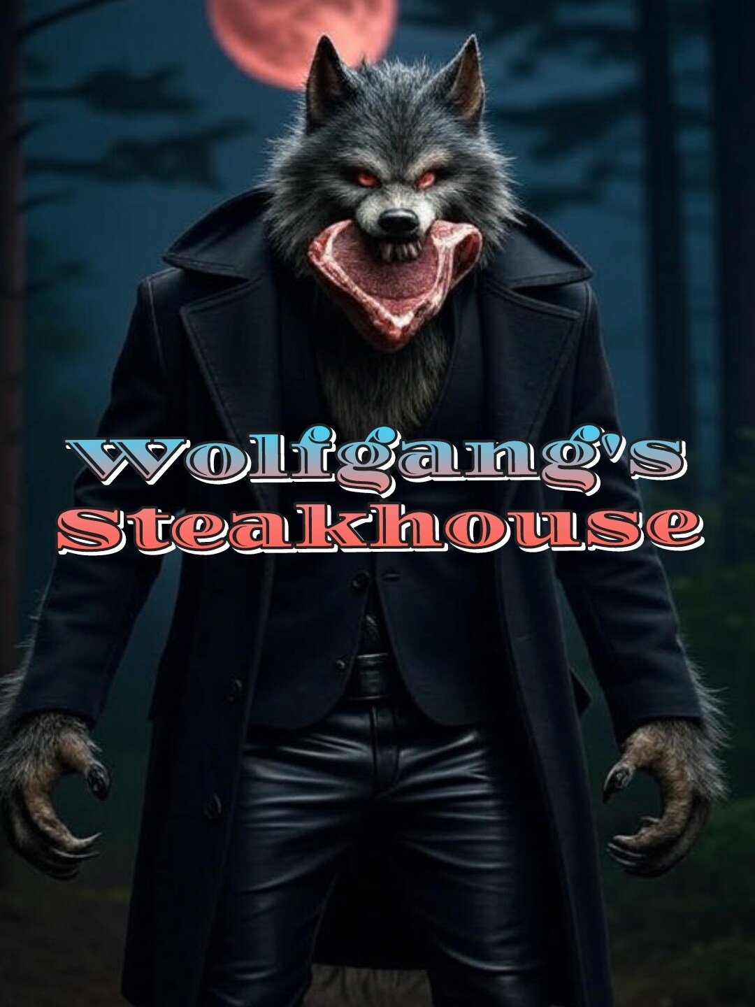 【狼ギャング】ステーキ食べたいな🤤 | の人気AIイラスト・グラビア