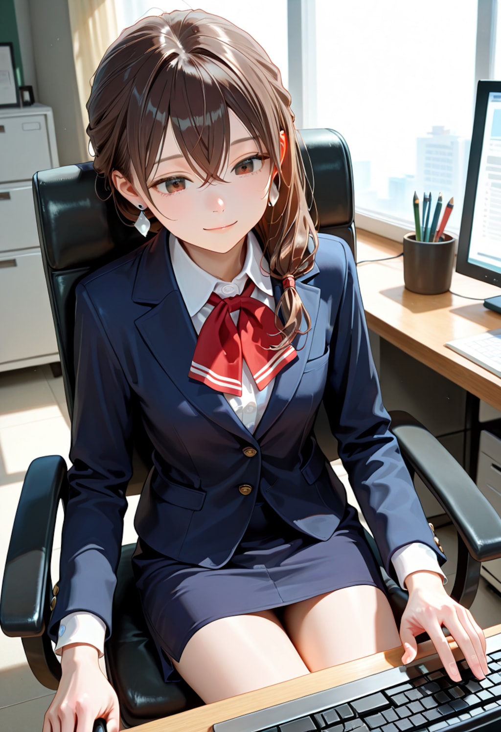 歩美 first day at work (9)