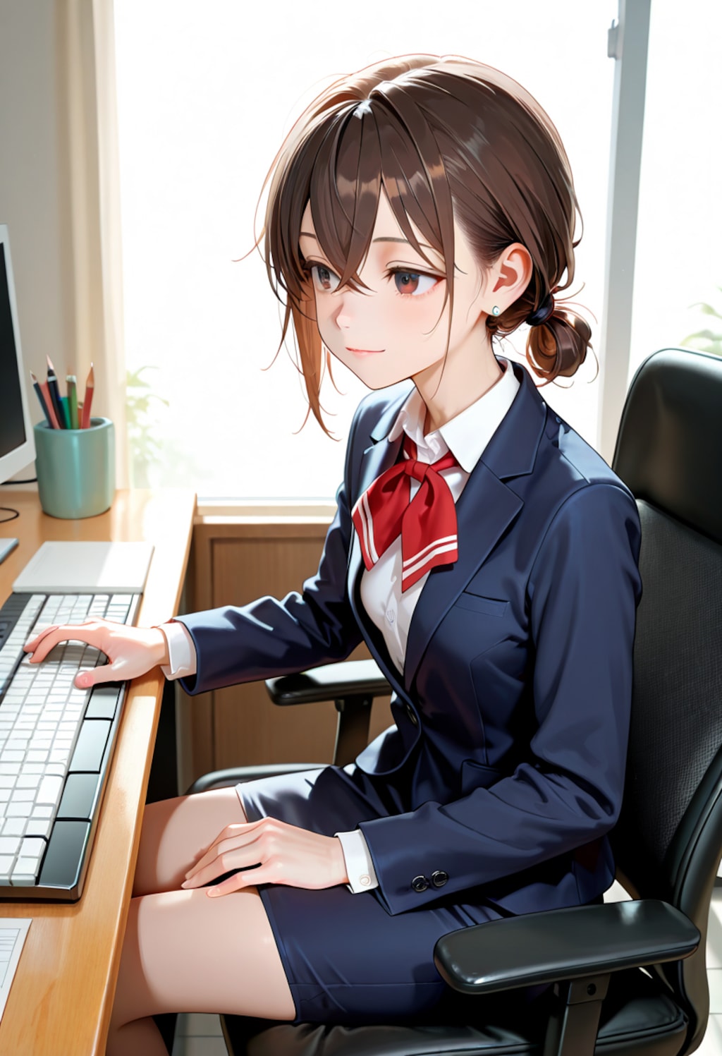 歩美 first day at work (9)
