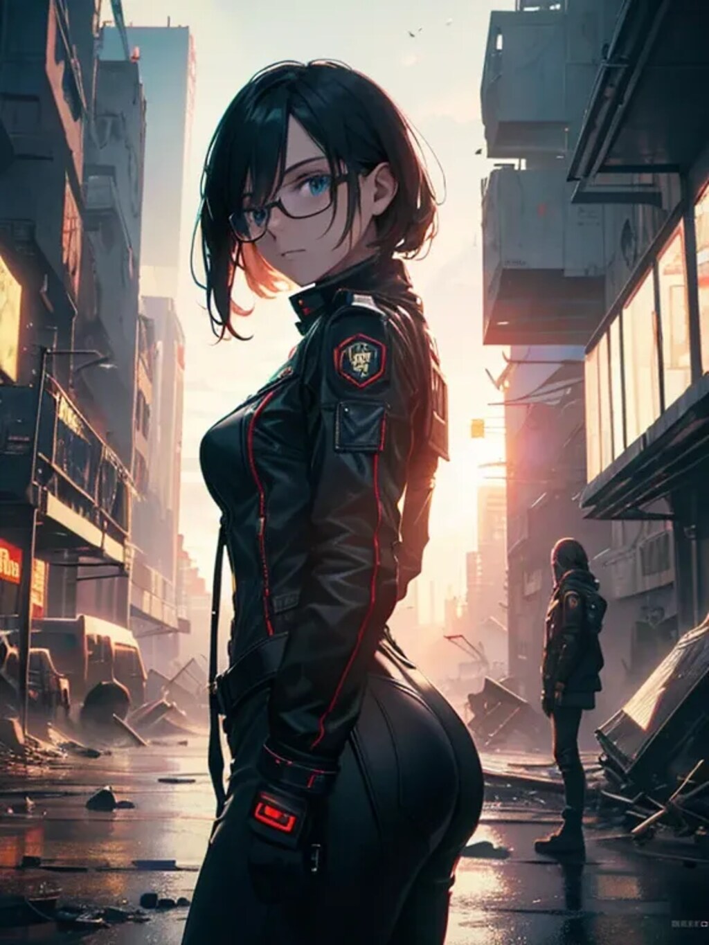 崩壊都市と眼鏡ちゃん