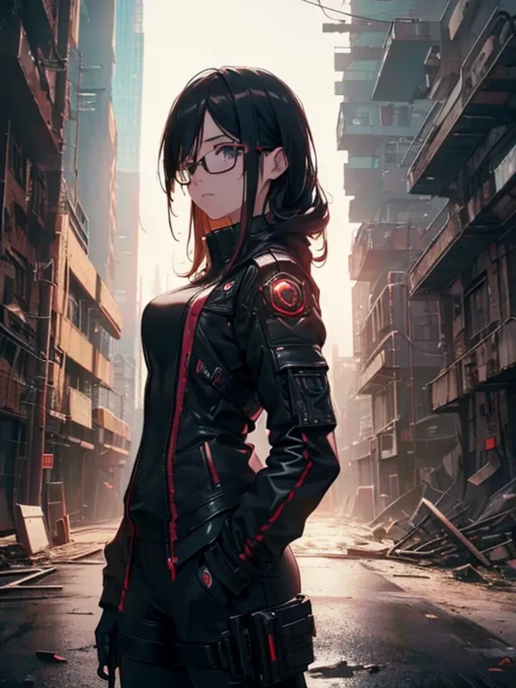 崩壊都市と眼鏡ちゃん