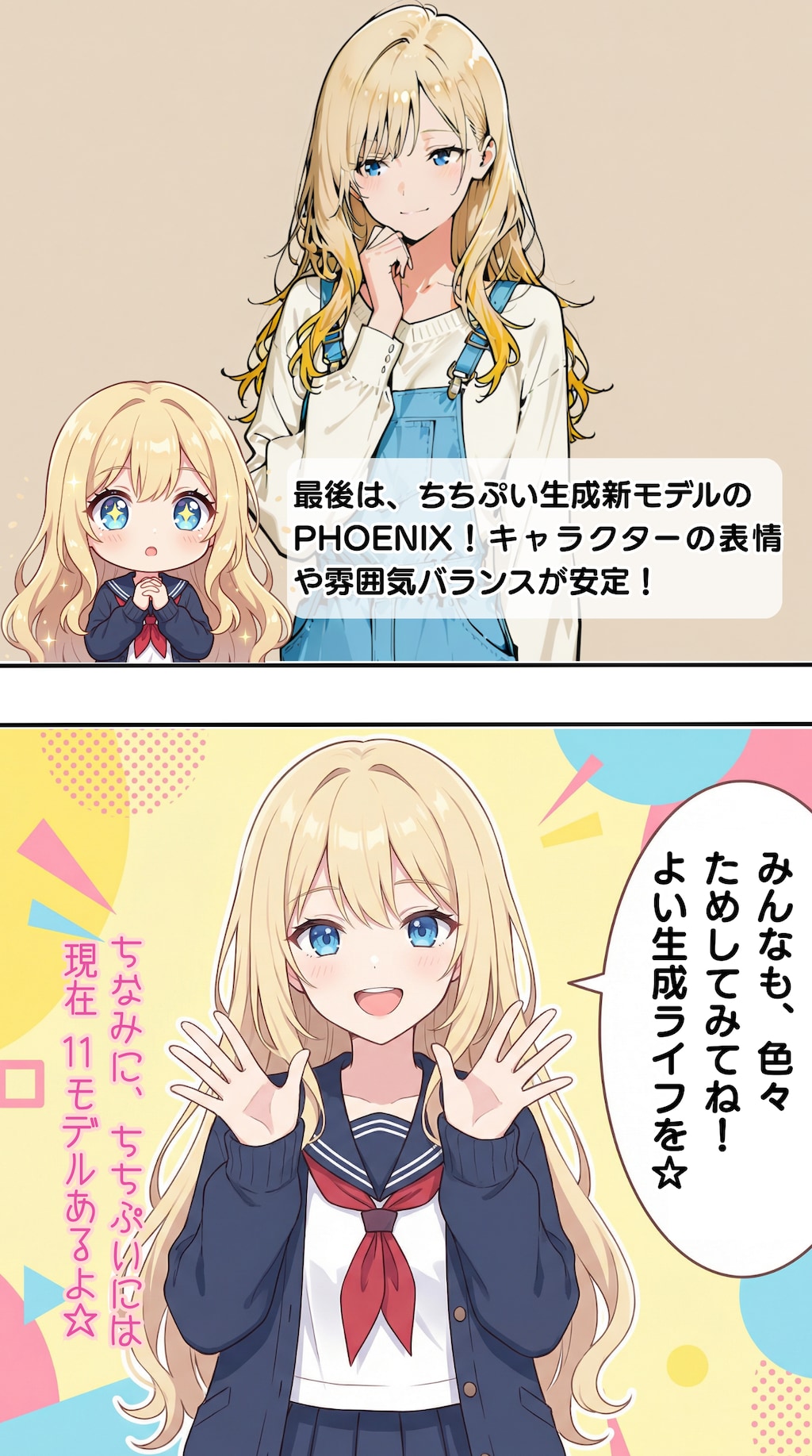 生成モデル比較漫画