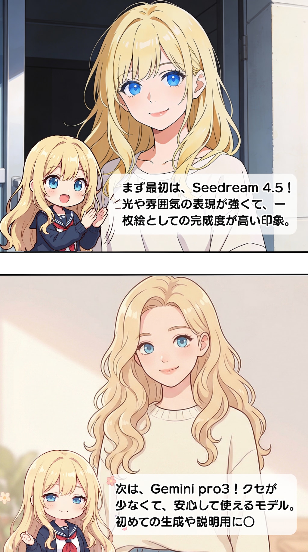 生成モデル比較漫画