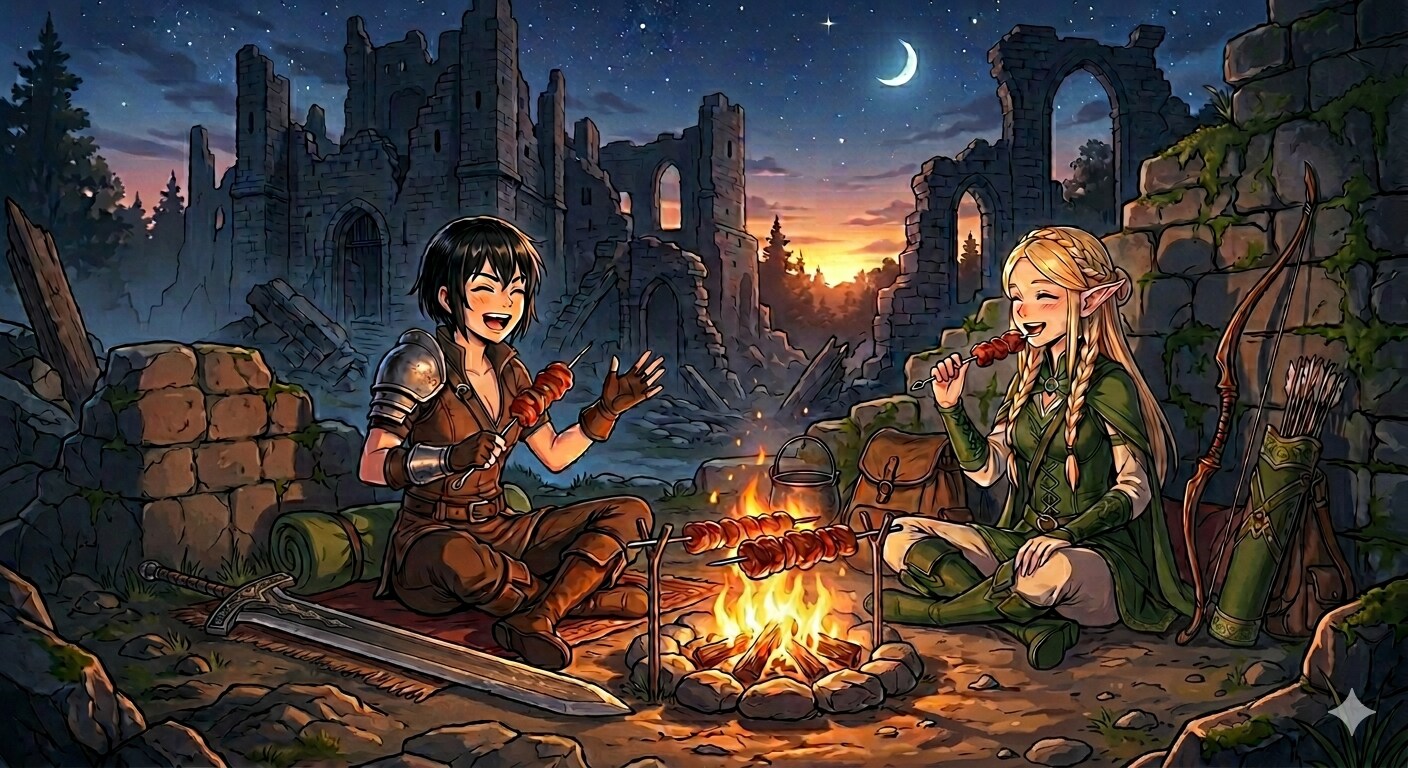 Dawn in the Ruins（廃墟の夜明け）