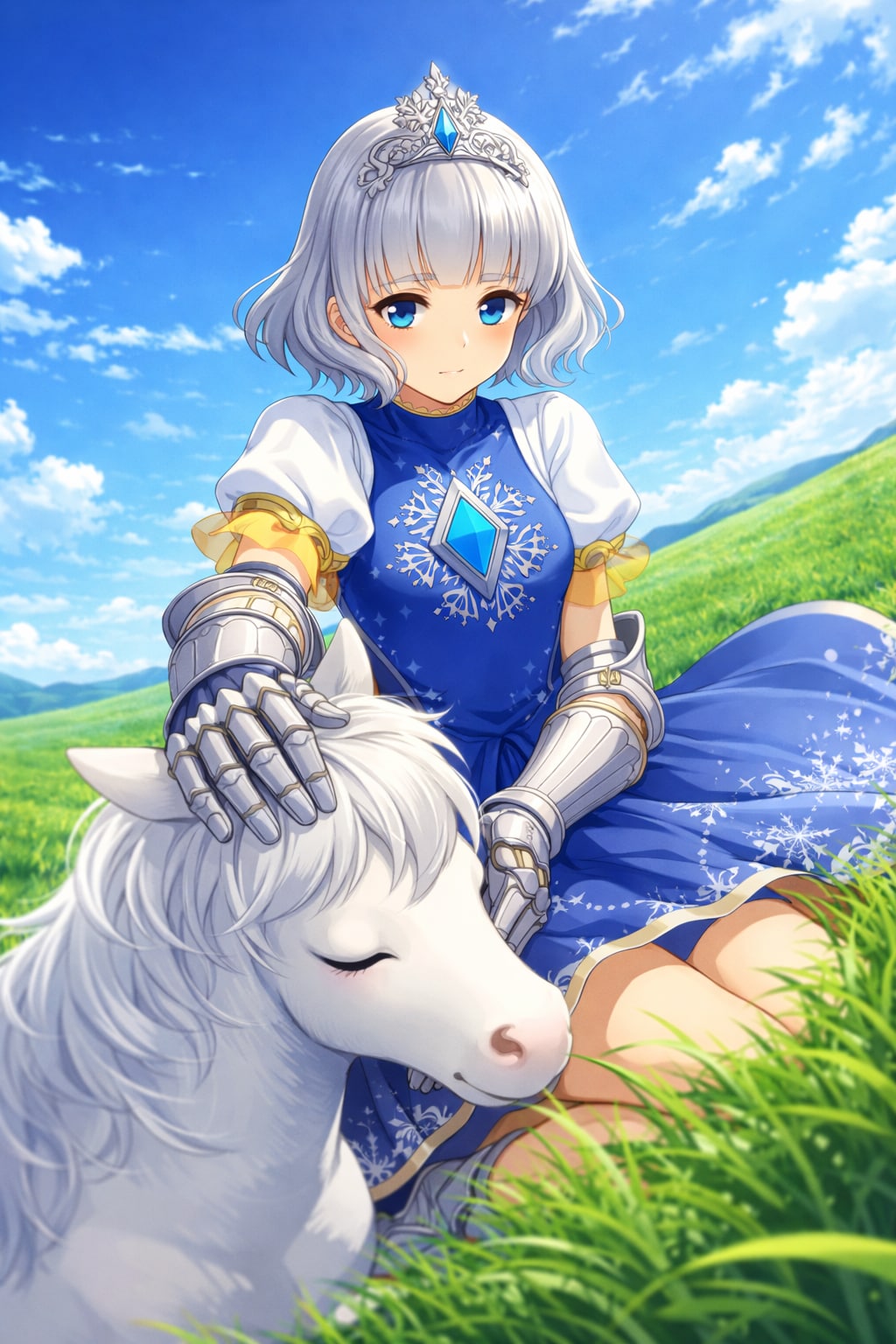 魔法少女と小白馬