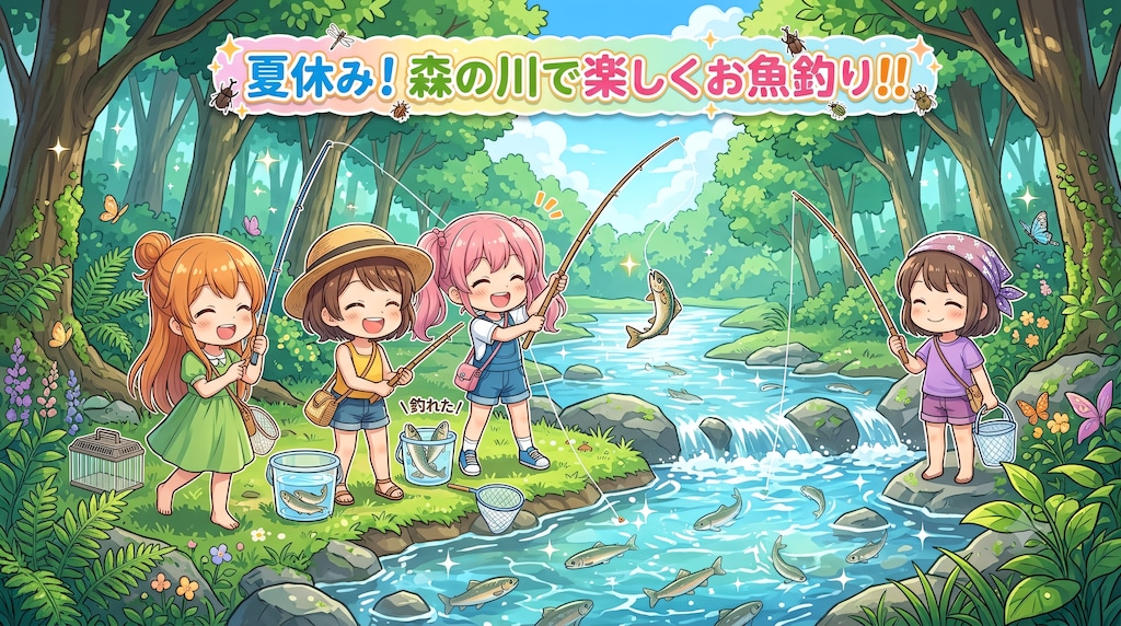 今日の夏休み（川釣り２）