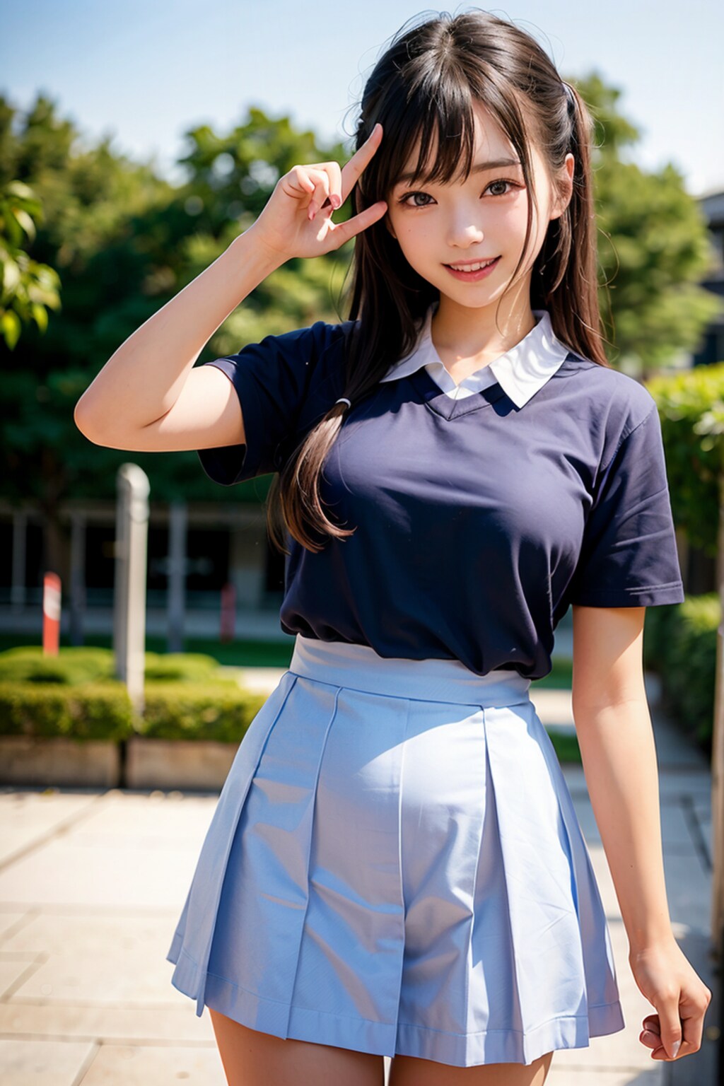 喜ぶ女子高生