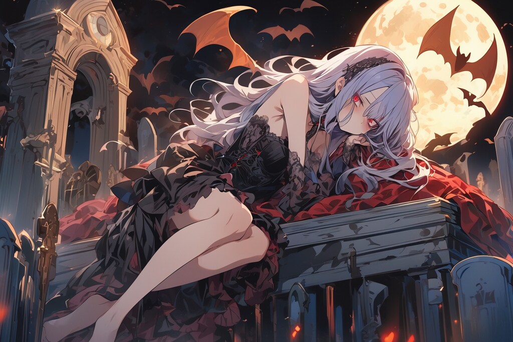 寝起きヴァンパイア娘-1