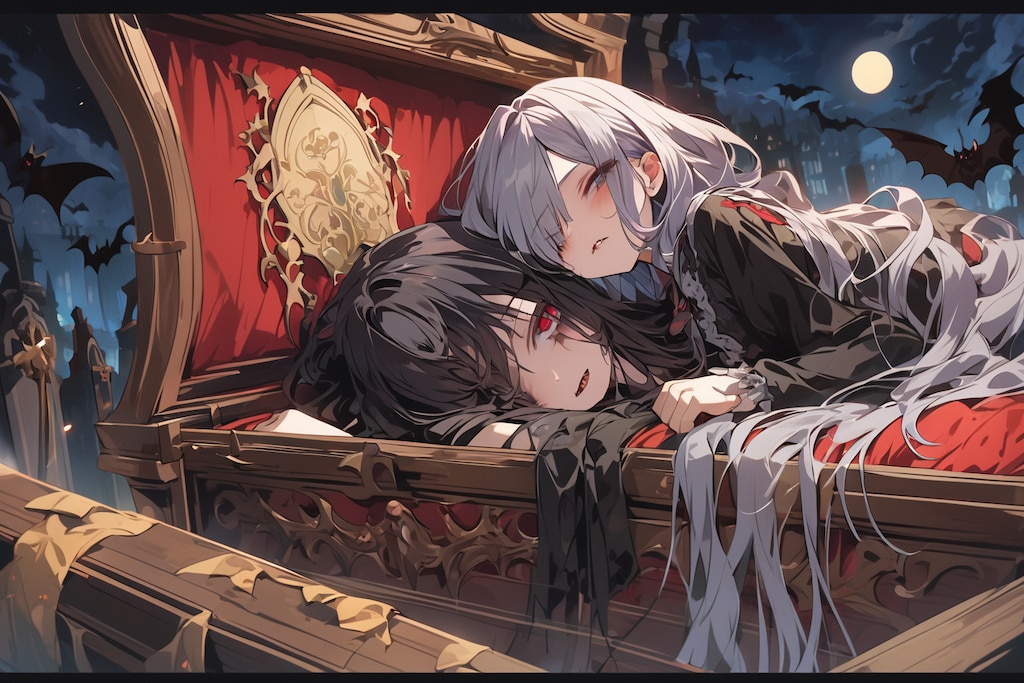 寝起きヴァンパイア娘-1