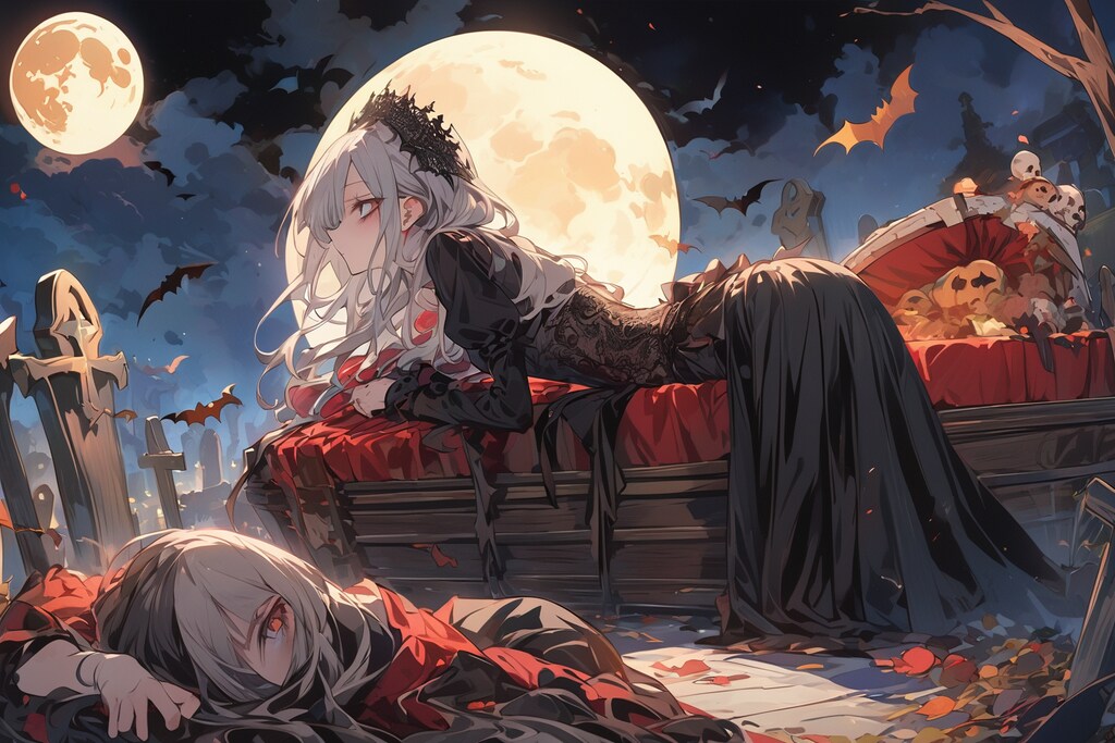 寝起きヴァンパイア娘-1