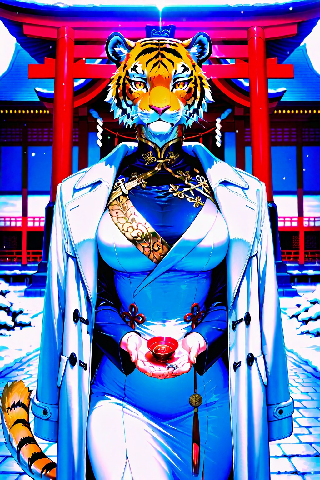 🐯 虎人族の女帝：タイガ（正装姿）