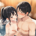 【再掲載】J〇と親子のふりして男湯で手コキ_260704 8枚目
