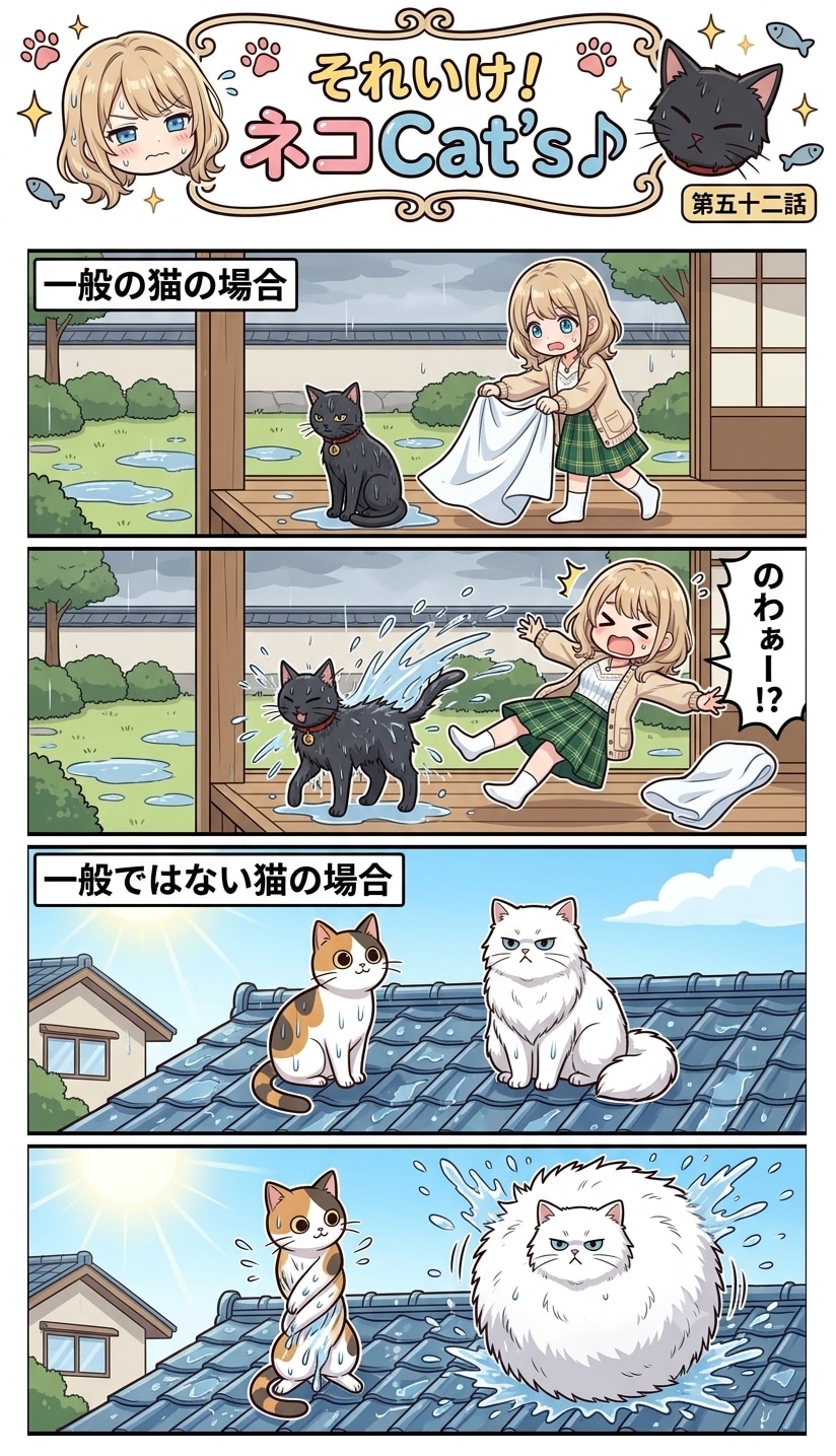 【52話】それいけ！ネコCat's♪(４コマ漫画)
