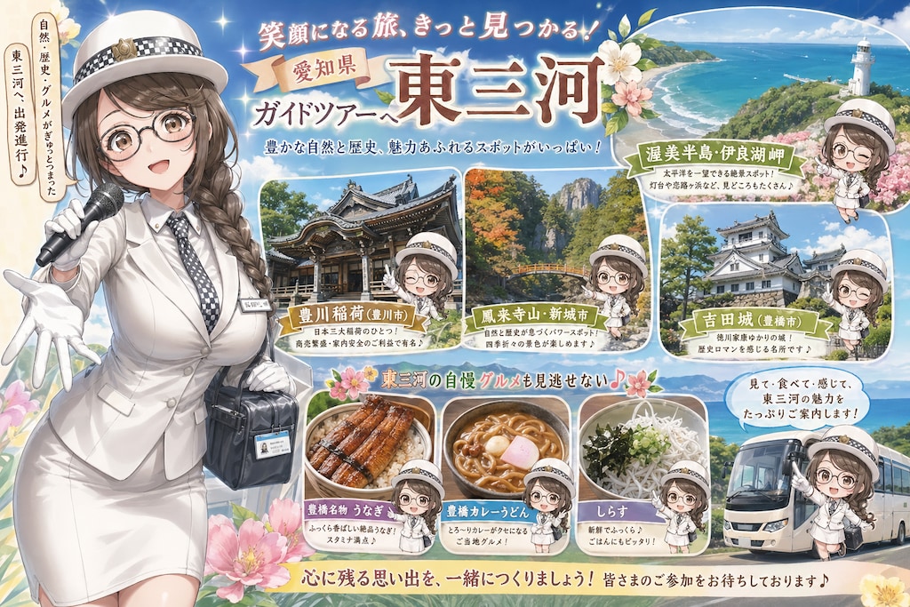 りえさんの東三河案内は何かがちょっとずつおかしい