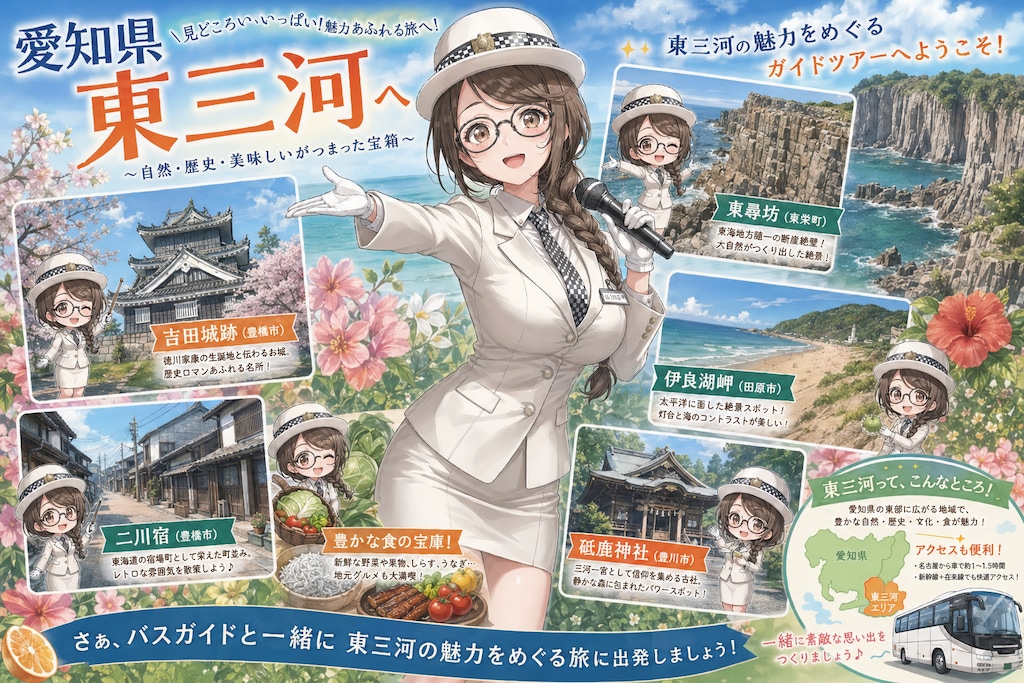 りえさんの東三河案内は何かがちょっとずつおかしい