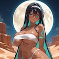 褐色の羅月沙良 3枚目