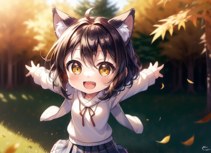 両手振り上げて…