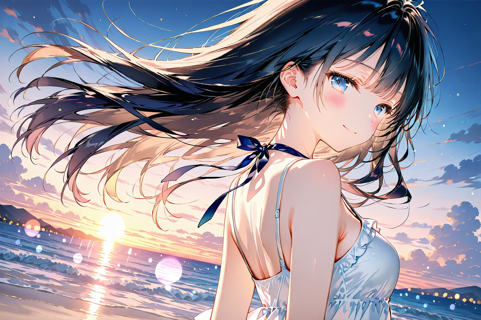 夏の夕暮れ(QILIN)(6) | の人気AIイラスト・グラビア